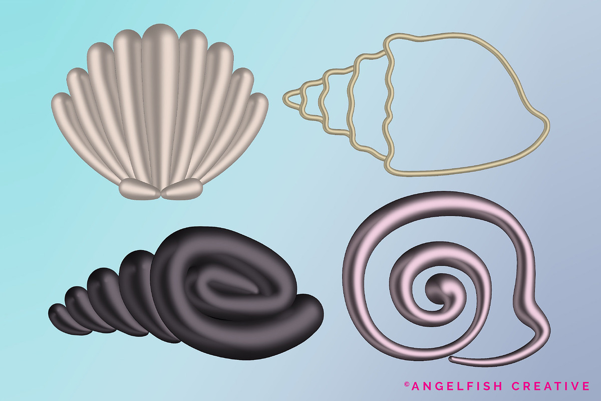 Satin 3D Brushes for Procreate, a Brush Add-On by AngelfishCreative (Photo 8 of 8)