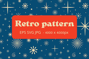 Blue Festive Christmas Pattern