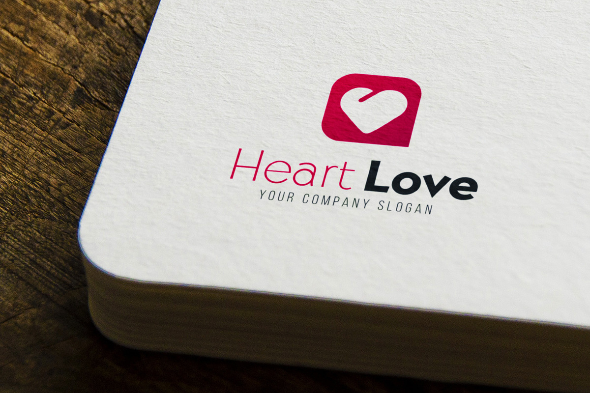 Logotype with Heart, a Branding & Logo Template by Leo Edition (Photo 2 of 11)