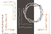 Patterned vector brushes Sprigs, a Brush Add-On by Elena Terzi (Thumbnail 4 of 5)