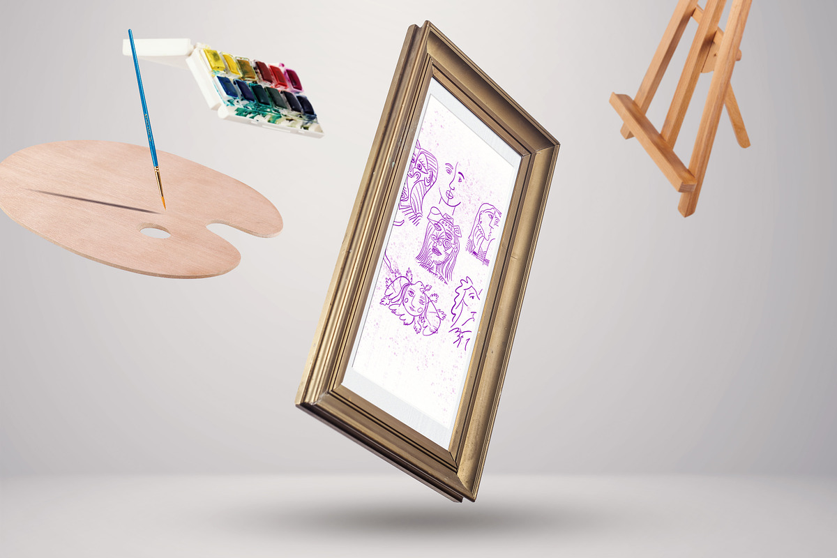 Picasso Line Art Procreate BUNDLE 4, a Brush Add-On by Manifesto Design Gallery (Photo 26 of 28)