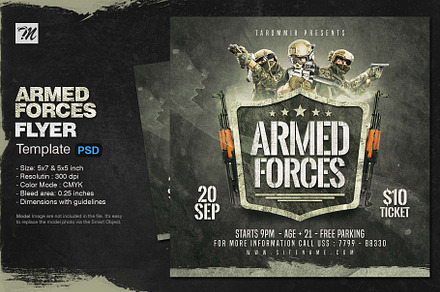 Armed Forces Flyer, a Flyer Template by Tarommir