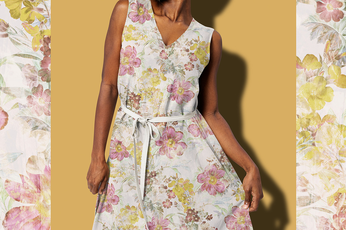 Vintage Fabric, a Wallpaper Graphic by MalyskaStudio (Photo 7 of 13)