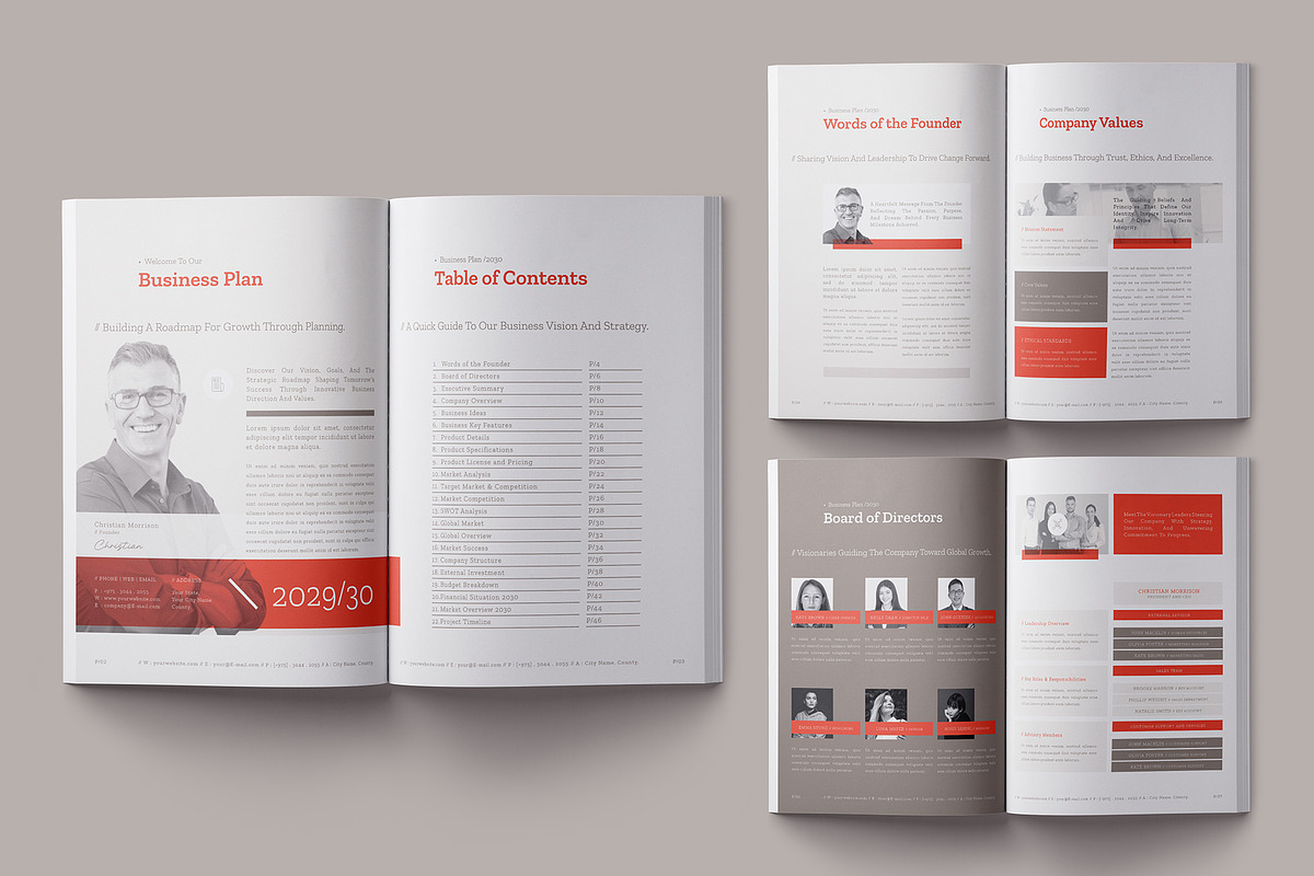 Business Plan Template, a Brochure Template by Designsoul14 (Photo 6 of 14)
