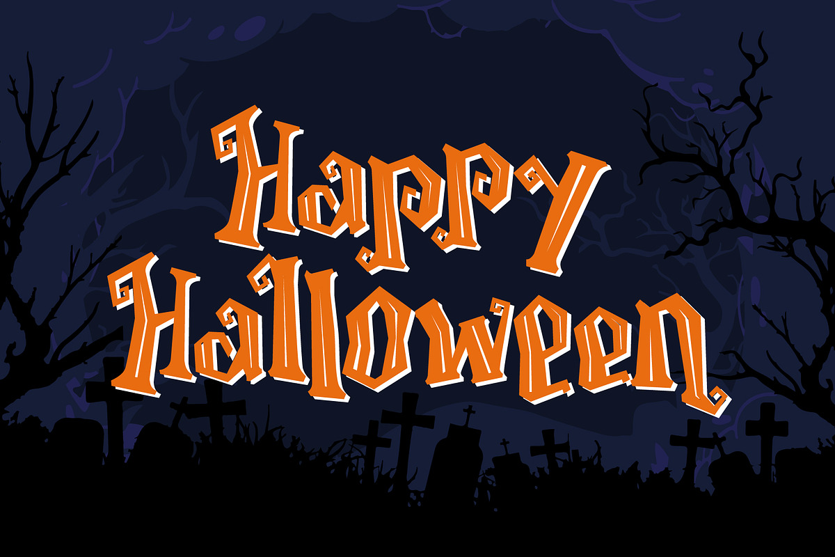 Monster Pumpkin, a Font by sancreastd. (Photo 2 of 5)