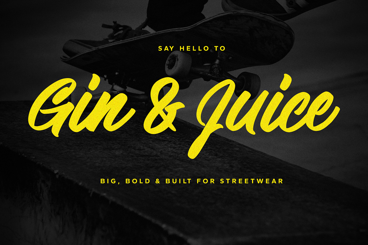 Gin & Juice - Handwritten Font, a Font by Lettering Daily (Photo 1 of 6)