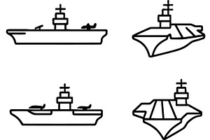 Vector illustration line icons, a Transportation Illustration by ZinetroN