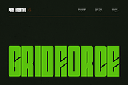 Gridforce - Heavyweight Display Font, a Sans Serif Font by PuriCreative (Thumbnail 1 of 9)