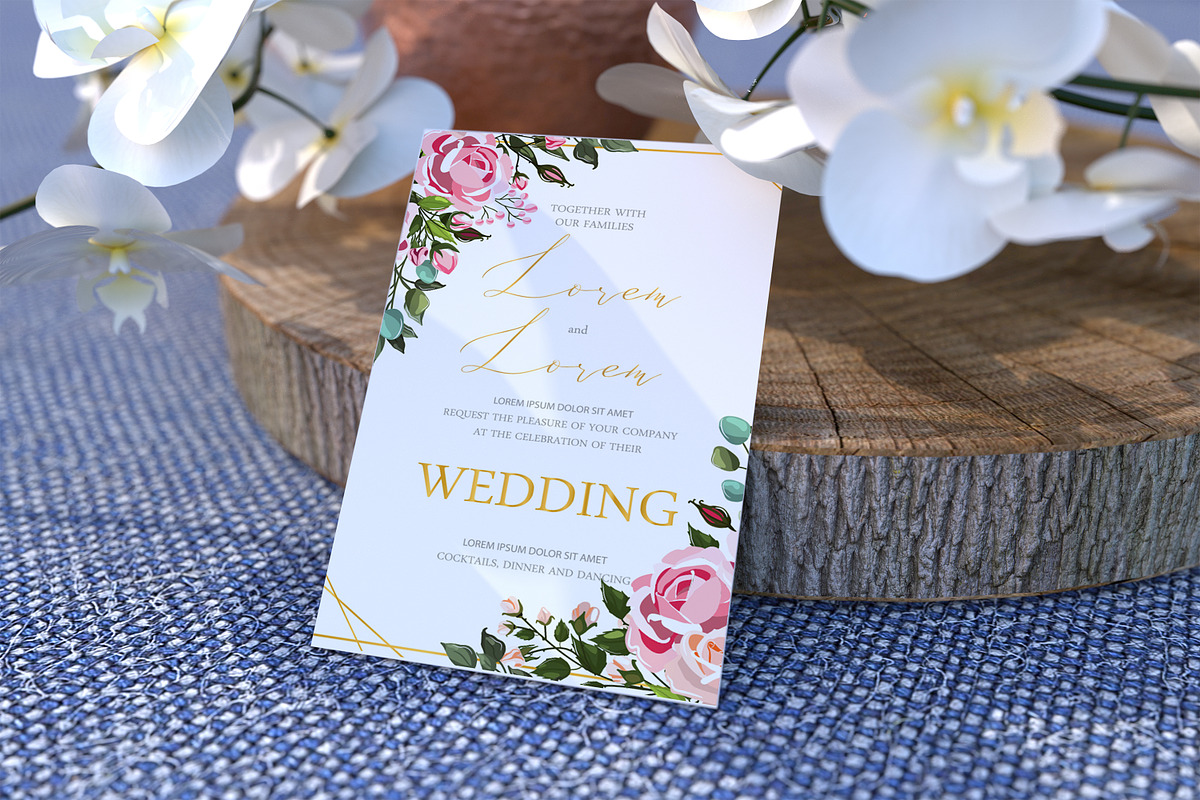 Wedding Day Mockups, a Print Template by StyleMockups (Photo 4 of 11)