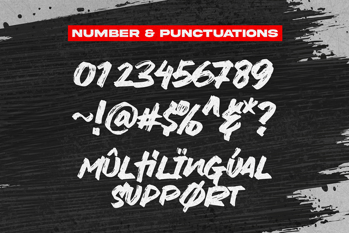 Mouth Beast - Strong Brush Font, a Handwritten Font by figuree studio (Photo 6 of 8)