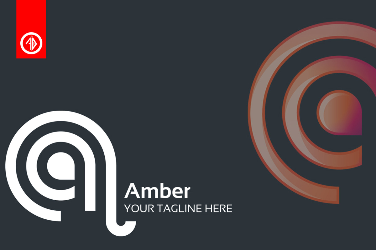 Amber / Letter A - Logo Template, a Branding & Logo Template by Artha Desain (Photo 2 of 5)