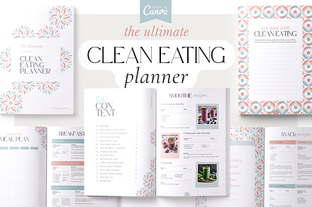 The Clean Eating Planner | Canva PDF