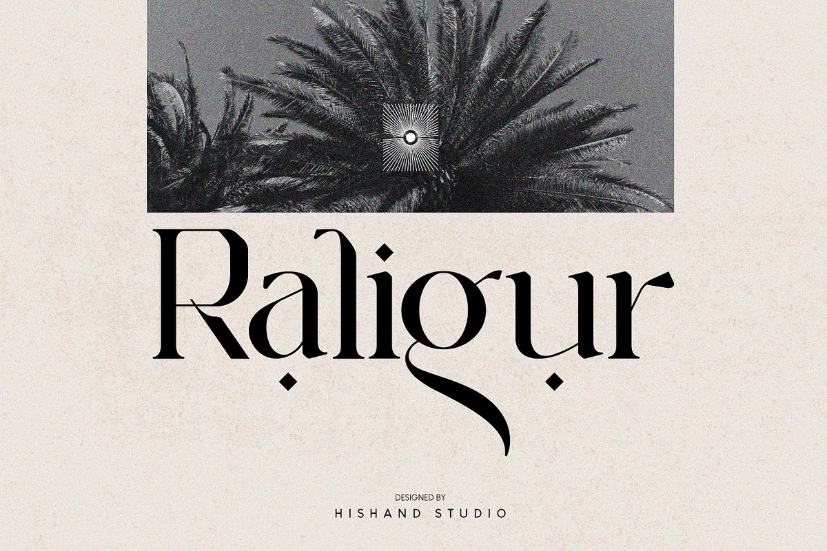 Raligur Serif Font, a Serif Font by Hishand Studio (Photo 1 of 10)