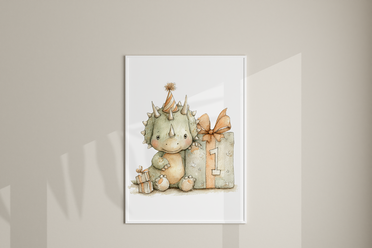 35 Dinosaur Birthday Clipart PNG, an Animal Illustration by Pati Charm Studio (Photo 7 of 8)