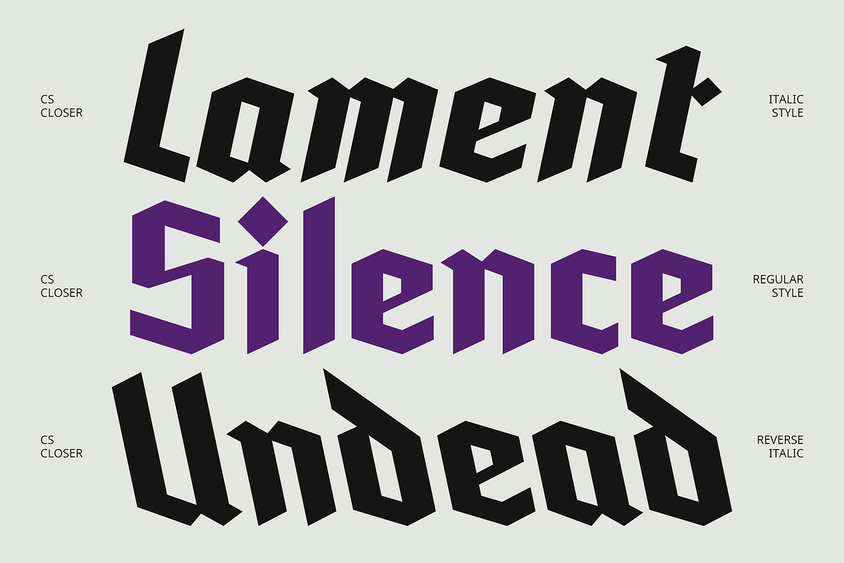 CS Closer – Gothic Font, a Sans Serif Font by Craft Supply Co. (Photo 3 of 8)