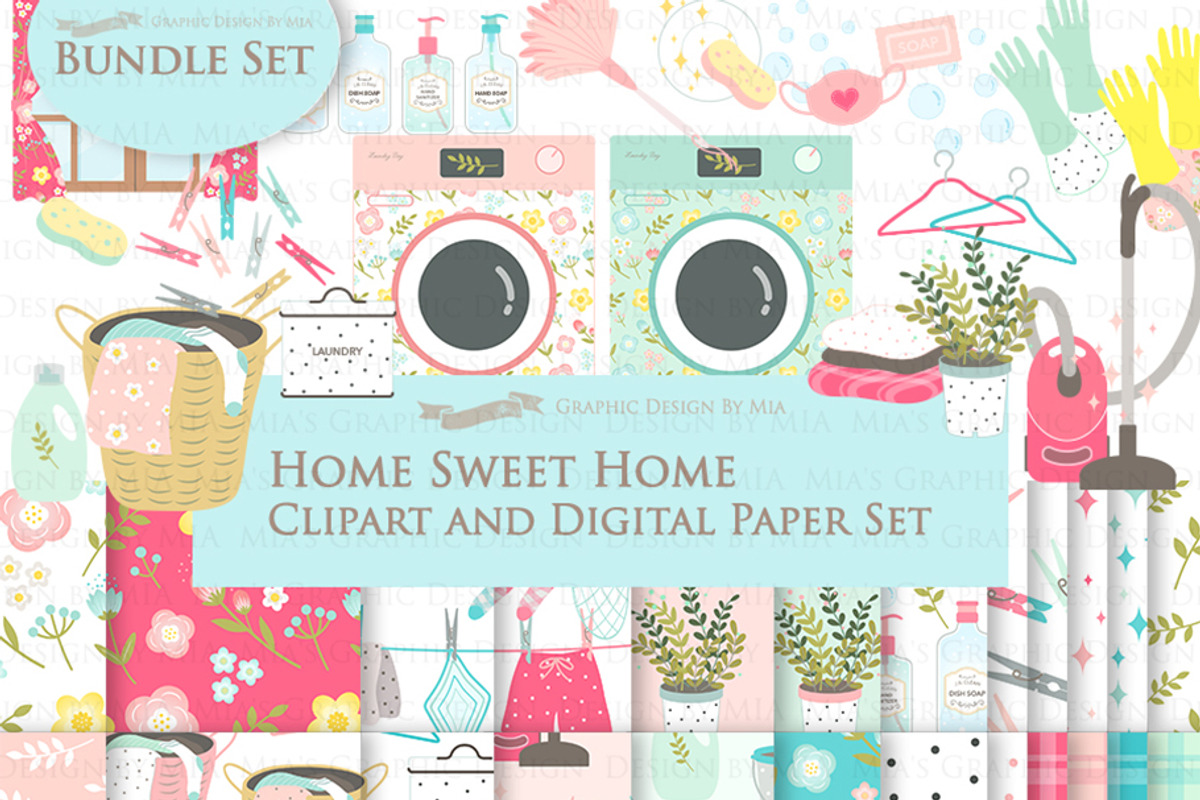 Cleaning, Household Chores, an Illustration by Mia's Graphic Design (Photo 1 of 9)
