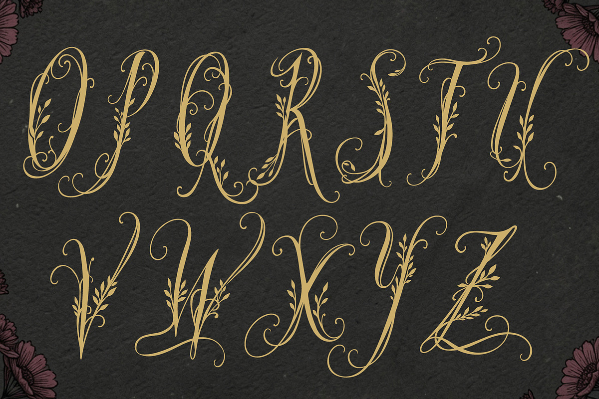 Wanderin Autumn Artisan Floral font, a Script Font by HypeWorksCo (Photo 25 of 28)