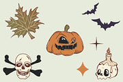 Retro Halloween Sublimation Bundle, a Decorative Illustration by ClipArtTime (Thumbnail 5 of 5)