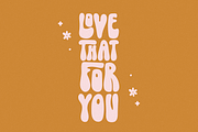 Some Love | Groovy Retro Font, a Font by KA Designs (Thumbnail 5 of 13)