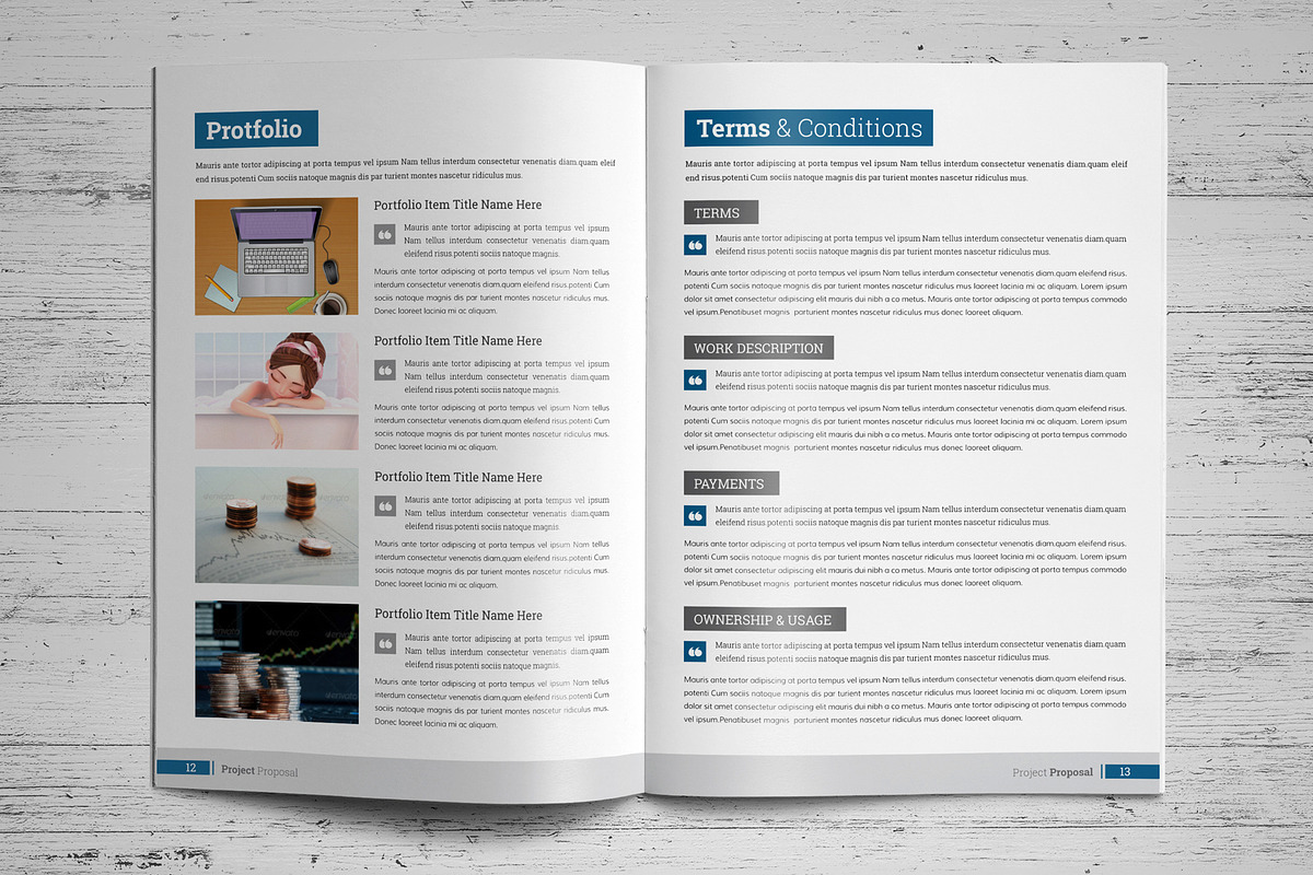 Project Proposal Template V6, a Brochure Template by JanySultana (Photo 7 of 14)