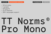 TT Norms Pro Mono, a Sans Serif Font by TypeType (Thumbnail 1 of 6)