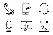 380 Customer Service Icon Set, an Outline Icon by adenpinkstore (Thumbnail 6 of 19)