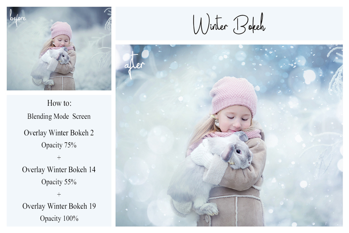 30 Winter Bokeh Overlays, a Texture Graphic by LovePhotoMoment (Photo 2 of 11)