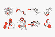 Fonts + Illustration Bundle, a Blackletter Font by Kulturë Type (Thumbnail 4 of 9)