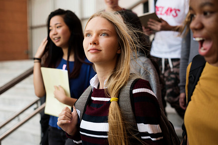 Students in school, a Photo by rawpixel
