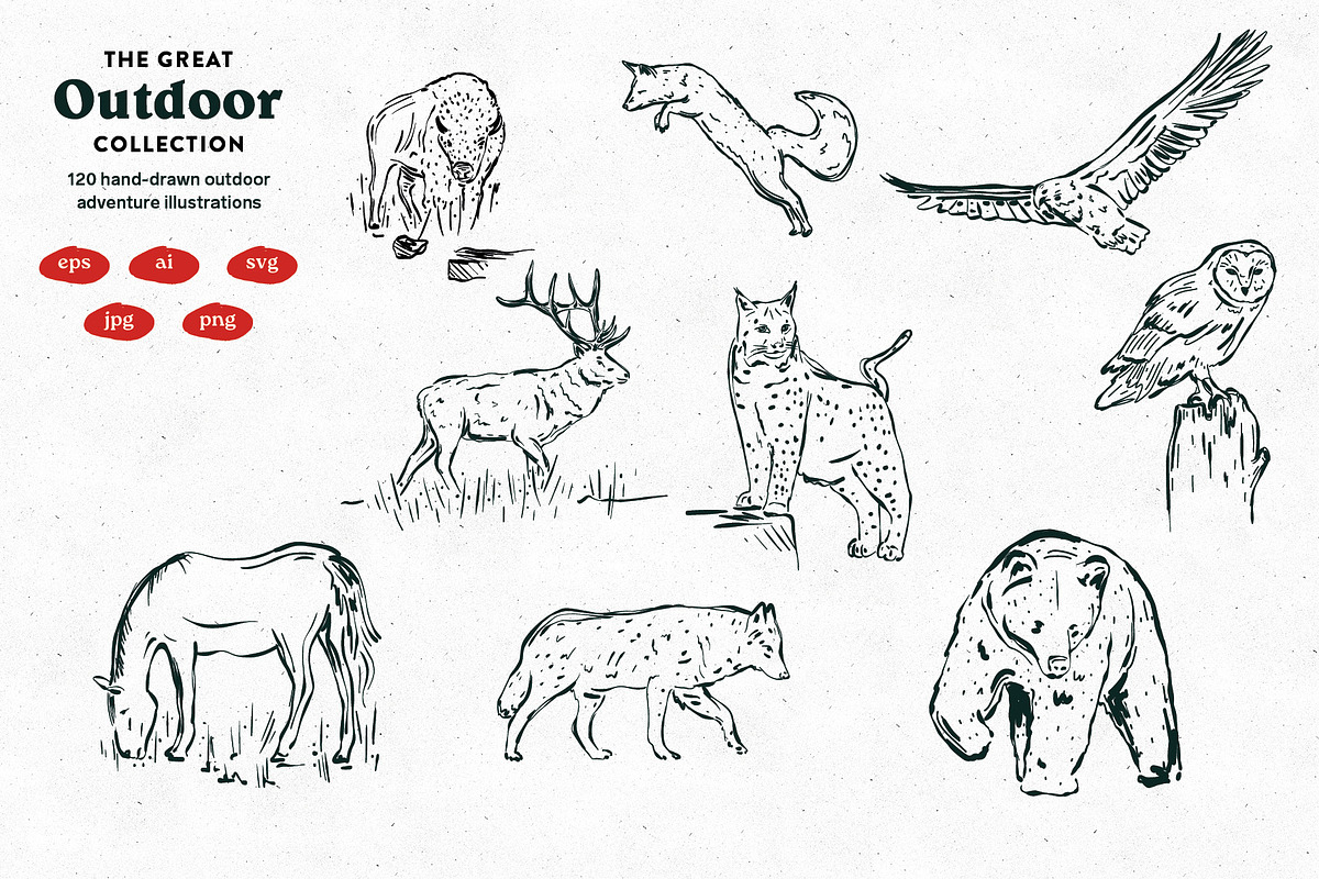 Outdoor Camping vector Illustrations, a Decorative Illustration by dicreate (Photo 6 of 16)