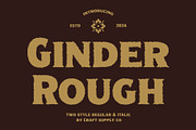 Ginder Rough, a Serif Font by Craft Supply Co. (Thumbnail 1 of 8)