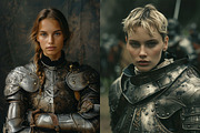 84 women knights in armor, a Person Photo by Handmadefont (Thumbnail 11 of 13)