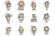 Whimsical Birthday Fairy Clipart, an Illustration by Designking (Thumbnail 3 of 5)