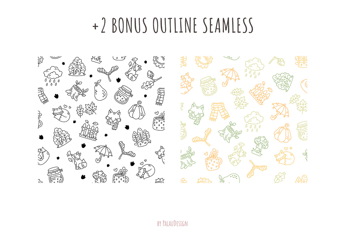 Autumn Woodland Patterns, a Pattern Graphic by Palau (Photo 7 of 9)
