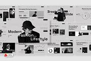 Modern Fashion Lifestyle PowerPoint, a Presentation Template by Loin Studio (Thumbnail 1 of 4)