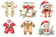 Baby First Christmas Clipart, a Seasonal Illustration by CitraGraphics (Thumbnail 4 of 5)