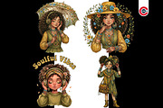 Cute Curly Hair Boho Afro Girls, a Person Illustration by C-Kav (Thumbnail 3 of 14)