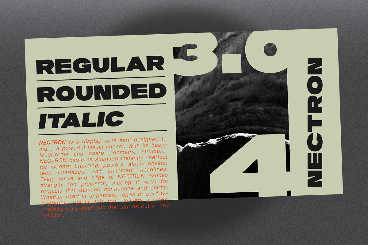 Nectron, a Sans Serif Font by Angga Mahardika (Photo 5 of 9)