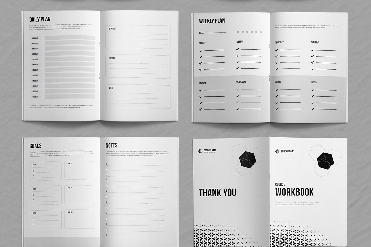 Course Workbook Template, a Brochure Template by ContestDesign (Photo 4 of 4)
