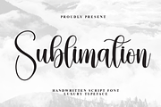Sublimation | Script Font, a Handwritten Font by Scratchones (Thumbnail 1 of 8)