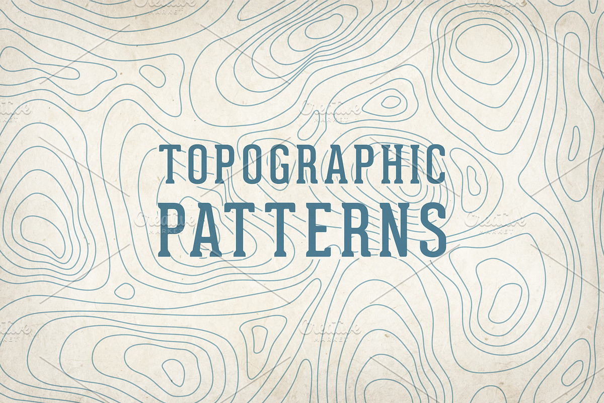 Ocean Contour Topographic Patterns, a Background Graphic by CojoMoxon (Photo 1 of 4)