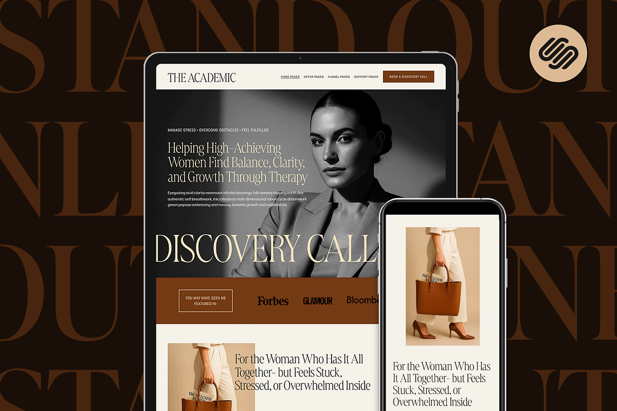 Therapy Squarespace Website Template