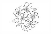 8 Pages Flower Coloring Bundle, an Illustration by Amazin_art (Thumbnail 7 of 9)