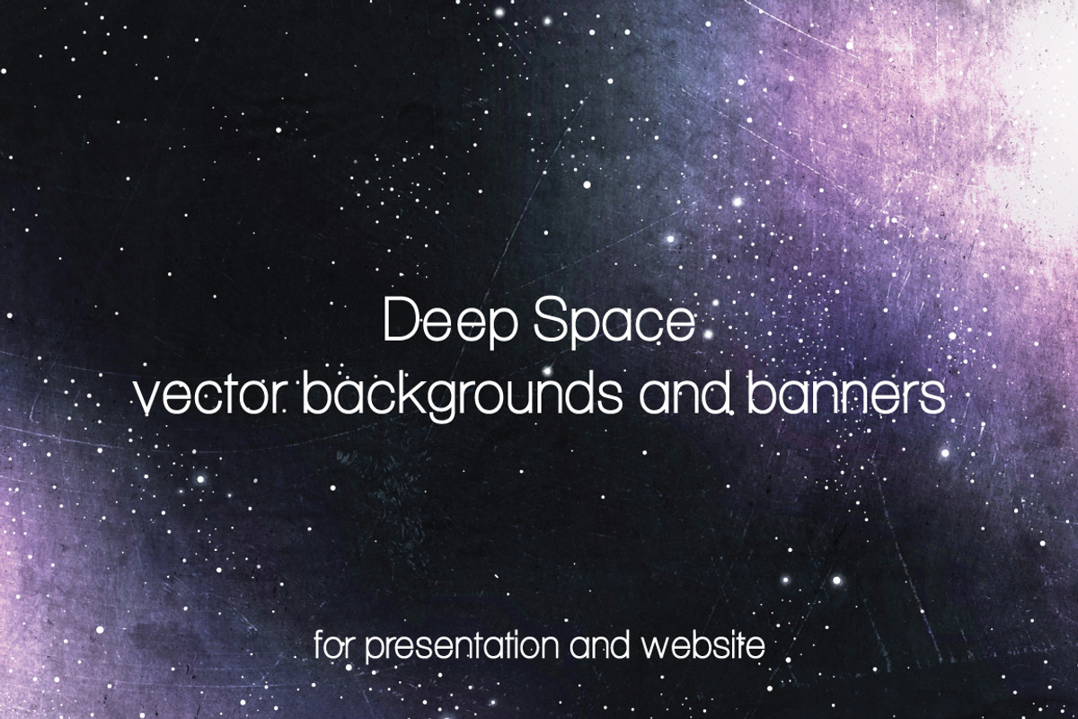 Deep Space backgrounds and banners