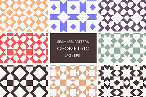 Vector seamless geometric patterns, a Pattern Graphic by Neopat