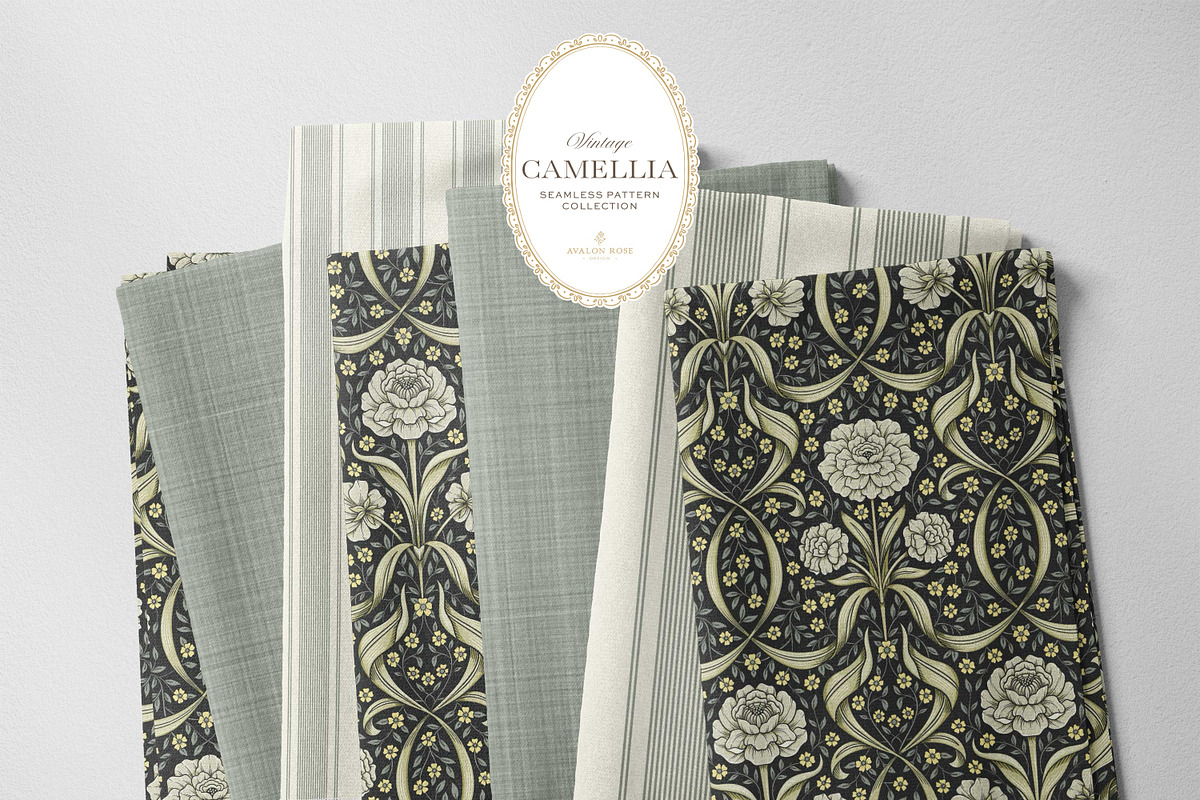 Arts & Crafts Floral Patterns Black, a Pattern Graphic by Eclectic Anthology (Photo 3 of 10)