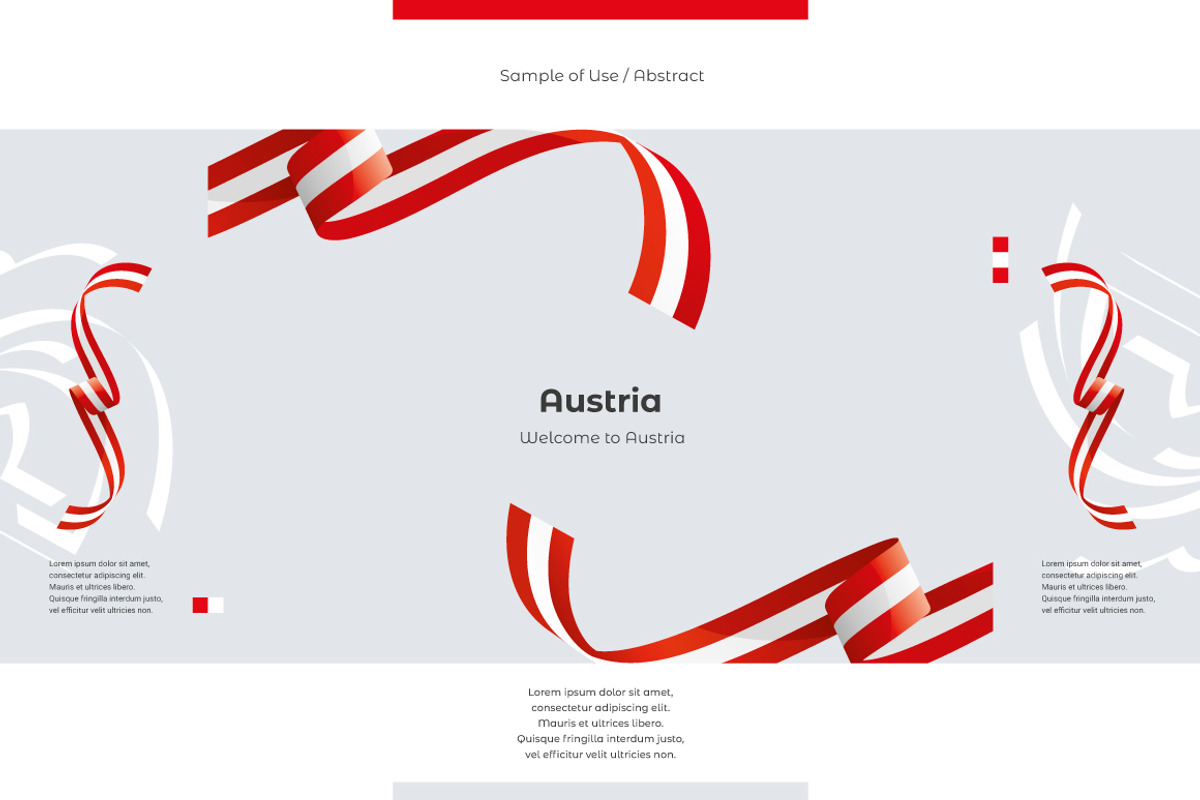 Austria flag ribbon vector, a Templates & Theme by Simbos (Photo 9 of 9)