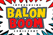 Balon Boom - Comic Font, a Serif Font by Fourteen Letter (Thumbnail 1 of 7)