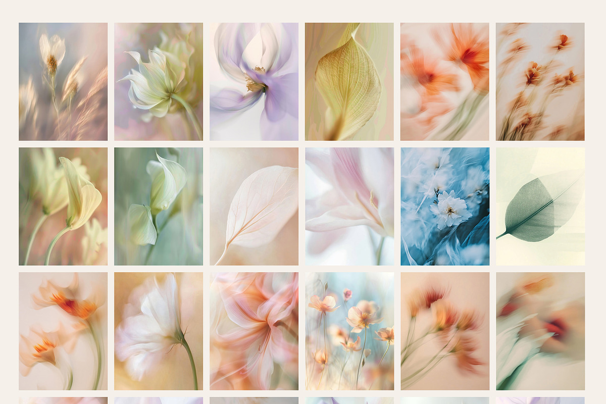 Aesthetic Blurry Floral Backgrounds, a Background Graphic by Altea Design Studio (Photo 14 of 14)