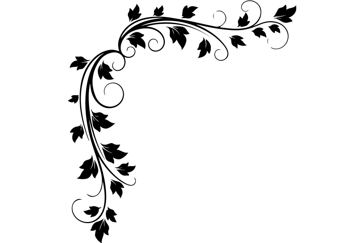 Vintage Baroque Floral Corner Frame, a Decorative Illustration by Creativeshirt (Photo 18 of 20)